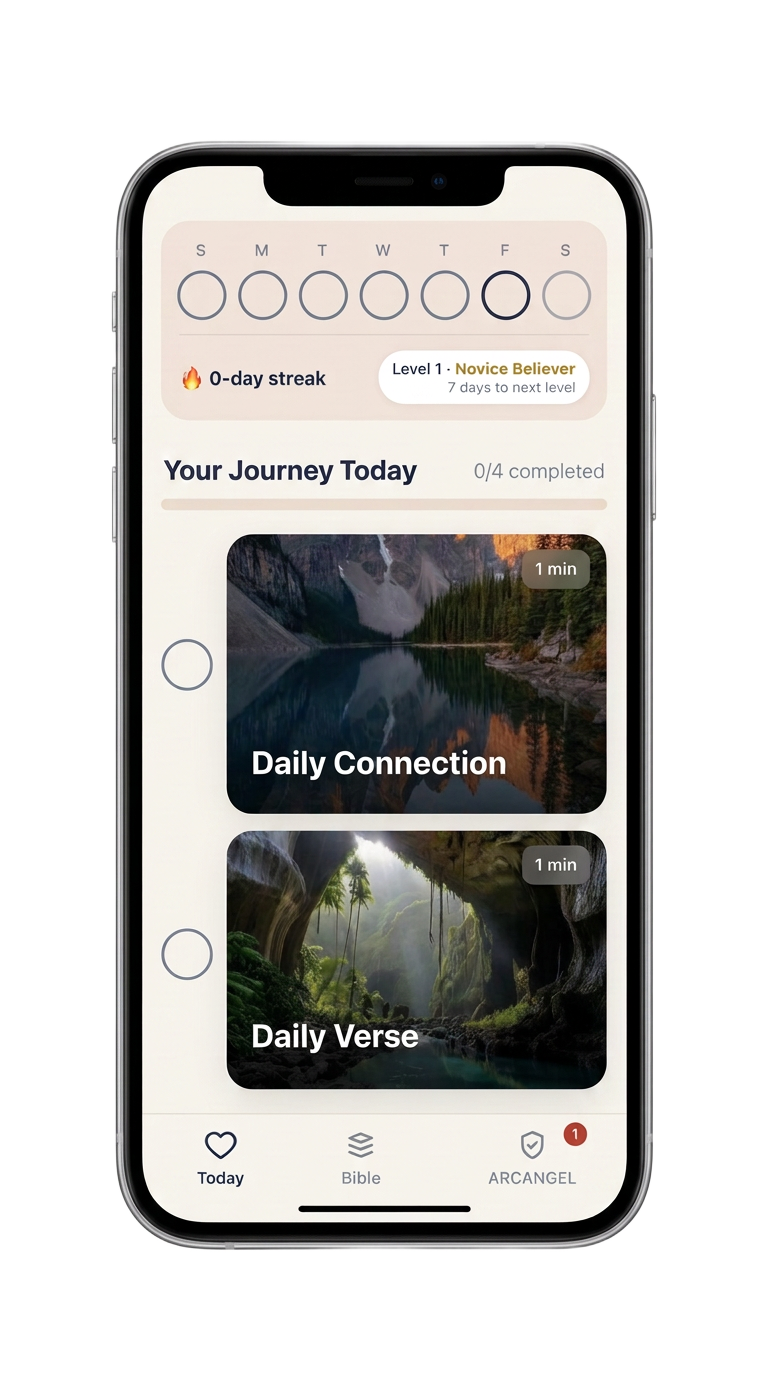 Bible App missions and plans screen